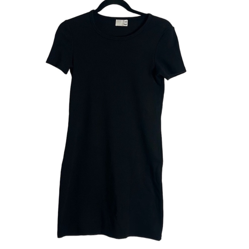 Wilfred free rib black mini dress size small